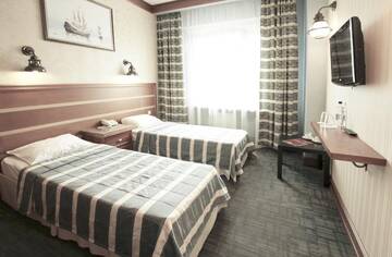Номер Твин - Безбарьерный доступ в Гостинице Аврора-Hotel